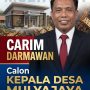 Caption : Tokoh masyarakat Carim Darmawan menyatakan kesiapannya maju sebagai Calon Kepala Desa Mulyajaya, Kecamatan Kutawaluya, Kabupaten Karawang, dengan mengusung slogan “Siap Melayani, Pilih Pemimpin Berintegritas.”