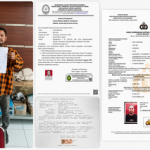 Caption : Dede Suhendar menunjukkan surat pernyataan domisili dan dokumen persyaratan pencalonan usai mendaftarkan diri sebagai bakal calon anggota Badan Permusyawaratan Desa (BPD) Desa Rengasdengklok Selatan periode ke-3 di Kantor Desa Rengasdengklok Selatan, Kabupaten Karawang, Jumat (17/7/2026). Dokumen tersebut disampaikan sebagai bentuk pemenuhan persyaratan administrasi, termasuk penegasan bahwa dirinya masih berdomisili di Dusun Bojongkarya II, Desa Rengasdengklok Selatan. Foto: Istimewa.