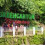 Caption : Suasana kawasan wisata Green Canyon Karawang di Desa Medalsari, Kecamatan Pangkalan, Kabupaten Karawang. Destinasi wisata alam ini menawarkan panorama sungai yang jernih, tebing batu yang eksotis, serta hutan yang masih asri, menjadikannya salah satu tujuan favorit wisatawan di Karawang Selatan. Foto: Istimewa/Patriotjabar.com