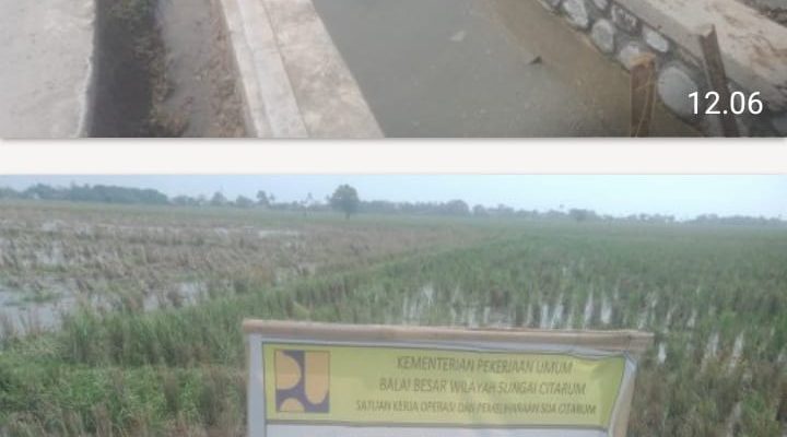 Caption : Kondisi saluran irigasi Program Percepatan Peningkatan Tata Guna Air Irigasi (P3-TGAI) di Desa Kertamukti, Kecamatan Cilebar, Kabupaten Karawang, yang telah selesai dibangun dan siap mendukung kelancaran pasokan air bagi lahan pertanian warga. Caption : Kondisi saluran irigasi Program Percepatan Peningkatan Tata Guna Air Irigasi (P3-TGAI) di Desa Kertamukti, Kecamatan Cilebar, Kabupaten Karawang, yang telah selesai dibangun dan siap mendukung kelancaran pasokan air bagi lahan pertanian warga.