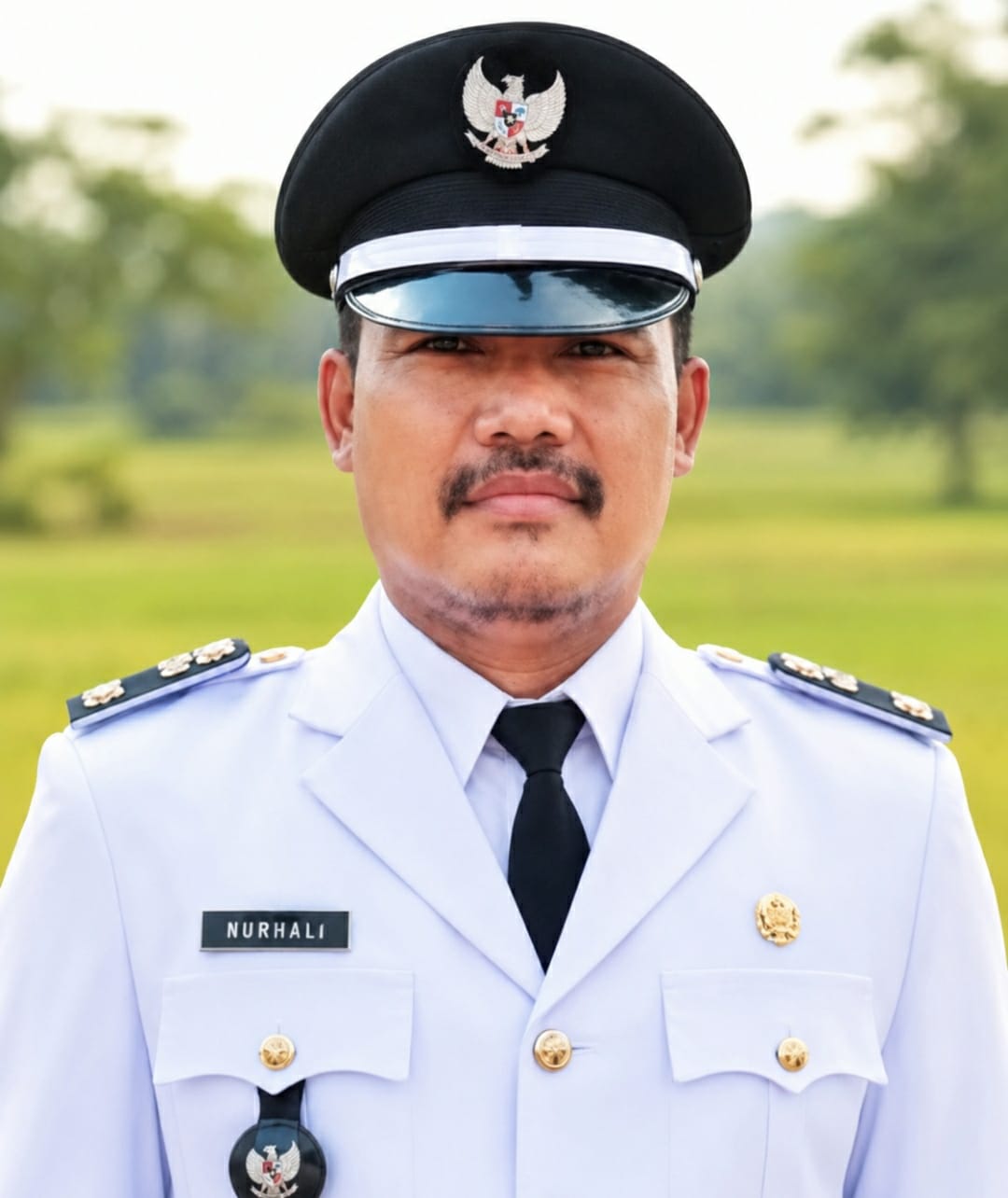 Caption : Kepala Desa Medankarya, Nurali. Berkomitmen membangun Desa Medankarya, Kecamatan Tirtajaya, Kabupaten Karawang, sebagai lumbung pertanian melalui penguatan infrastruktur, pemberdayaan petani, peningkatan pelayanan publik, serta mendorong kesejahteraan masyarakat secara berkelanjutan. (Foto: Istimewa/Patriotjabar.com)