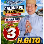 Caption : H. Gito, Calon Anggota BPD Desa Kertasari Nomor Urut 3 periode 2026–2034, mengajak masyarakat memberikan doa, restu, dan dukungan. Dengan mengusung slogan "Menyerap Suara, Mewujudkan Nyata", H. Gito berkomitmen bekerja dengan hati, amanah, serta memperjuangkan aspirasi warga demi kemajuan Desa Kertasari, Kecamatan Rengasdengklok, Kabupaten Karawang. Caption : H. Gito, Calon Anggota BPD Desa Kertasari Nomor Urut 3 periode 2026–2034, mengajak masyarakat memberikan doa, restu, dan dukungan. Dengan mengusung slogan "Menyerap Suara, Mewujudkan Nyata", H. Gito berkomitmen bekerja dengan hati, amanah, serta memperjuangkan aspirasi warga demi kemajuan Desa Kertasari, Kecamatan Rengasdengklok, Kabupaten Karawang.