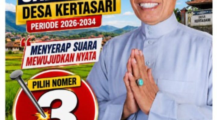Caption : H. Gito, Calon Anggota BPD Desa Kertasari Nomor Urut 3 periode 2026–2034, mengajak masyarakat memberikan doa, restu, dan dukungan. Dengan mengusung slogan "Menyerap Suara, Mewujudkan Nyata", H. Gito berkomitmen bekerja dengan hati, amanah, serta memperjuangkan aspirasi warga demi kemajuan Desa Kertasari, Kecamatan Rengasdengklok, Kabupaten Karawang. Caption : H. Gito, Calon Anggota BPD Desa Kertasari Nomor Urut 3 periode 2026–2034, mengajak masyarakat memberikan doa, restu, dan dukungan. Dengan mengusung slogan "Menyerap Suara, Mewujudkan Nyata", H. Gito berkomitmen bekerja dengan hati, amanah, serta memperjuangkan aspirasi warga demi kemajuan Desa Kertasari, Kecamatan Rengasdengklok, Kabupaten Karawang.