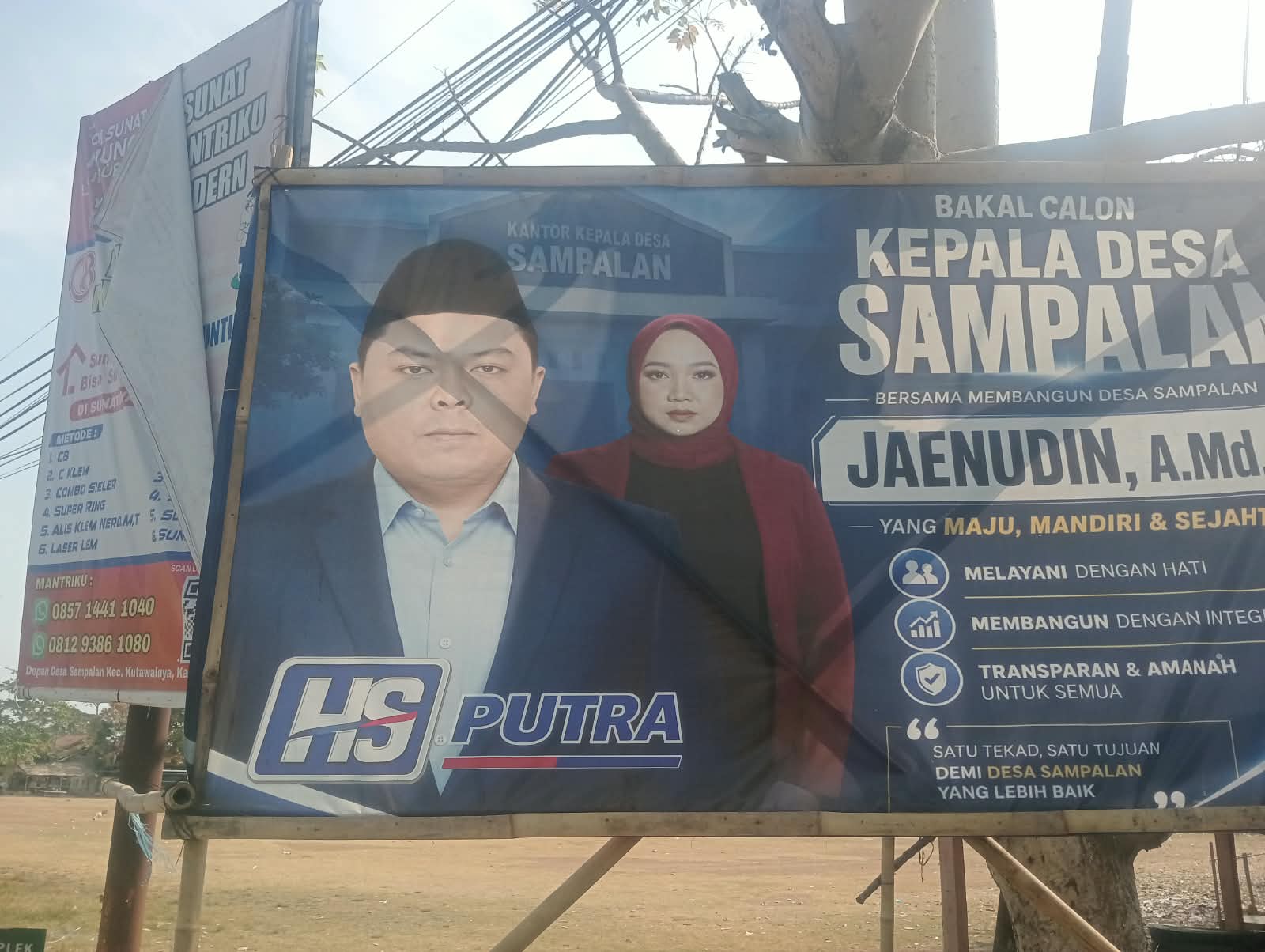 Caption : Jaenudin, A.Md., Bakal Calon Kepala Desa Sampalan yang membawa visi membangun Desa Sampalan lebih maju, mandiri, sejahtera, transparan, dan amanah menjelang Pilkades mendatang.