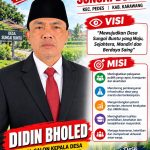 Caption: Bakal calon Kepala Desa Sungai Buntu, Kecamatan Pedes, Kabupaten Karawang, Didin Bholed, menyatakan siap mengabdi kepada masyarakat setelah mendaftarkan diri dalam kontestasi Pilkades mendatang. Caption: Bakal calon Kepala Desa Sungai Buntu, Kecamatan Pedes, Kabupaten Karawang, Didin Bholed, menyatakan siap mengabdi kepada masyarakat setelah mendaftarkan diri dalam kontestasi Pilkades mendatang.