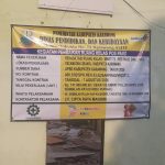 Caption: Papan informasi proyek rehabilitasi ruang kelas Pos PAUD Djaulhaq di Desa Kedungjeruk, Kecamatan Cibuaya, Kabupaten Karawang, yang mencantumkan nilai pekerjaan Rp141,9 juta bersumber dari APBD Kabupaten Karawang Tahun Anggaran 2026 dengan pelaksana CV. Cipta Raya Mandiri.